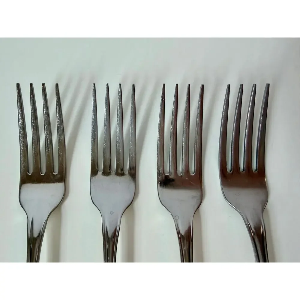 Oneida Profile St. Louis Dinner Fork Set of 4 Replacement Flatware 7 1/4”